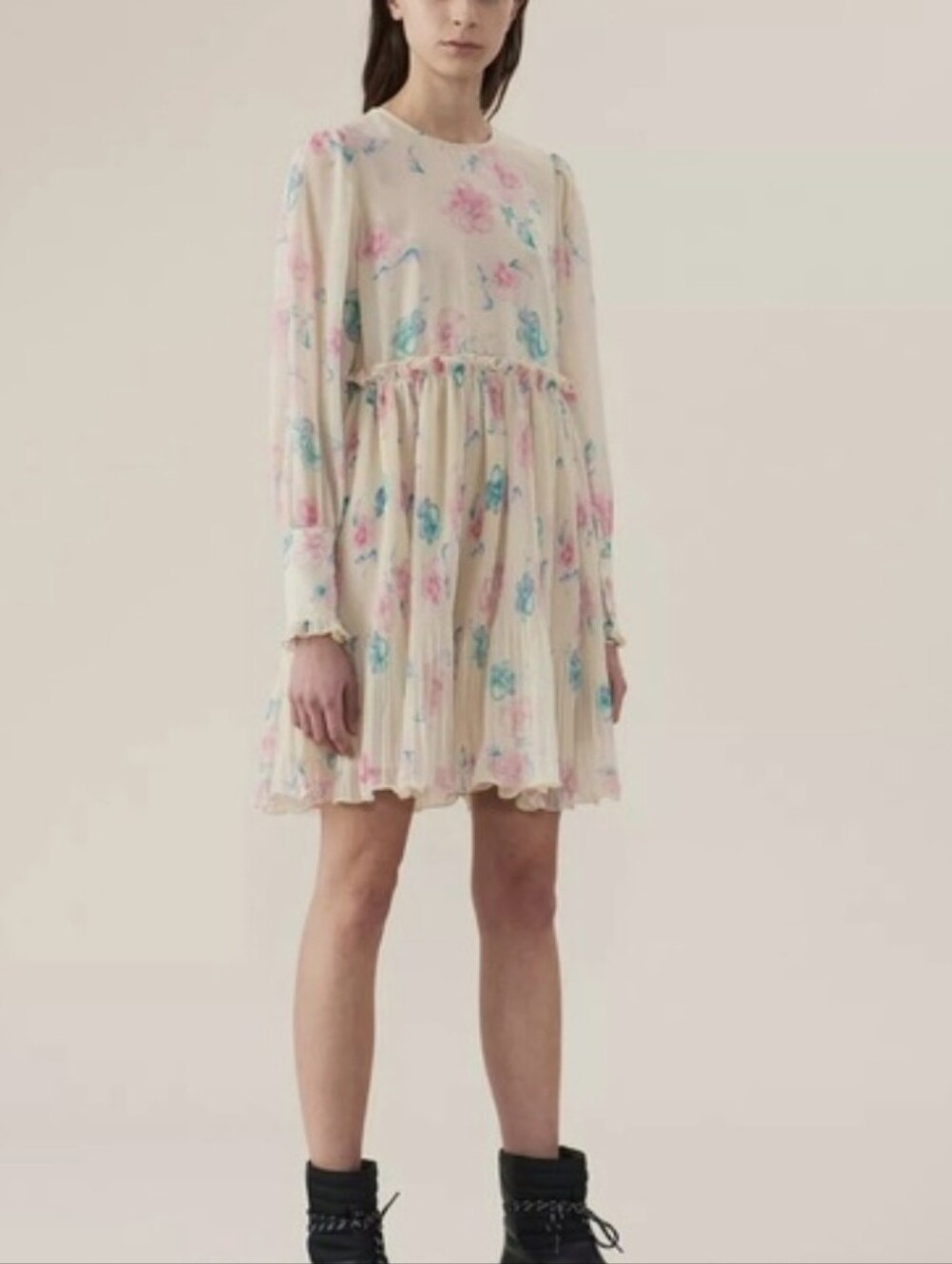 Ganni Floral Georgette Dress Size 36(US 4)